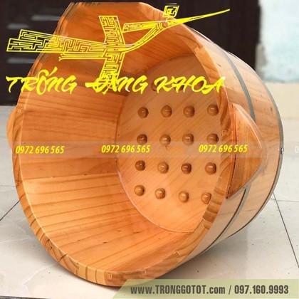 Hiển thị chi tiết cho Chậu ngâm chân gỗ thông messege Chậu ngâm chân gỗ thông messege