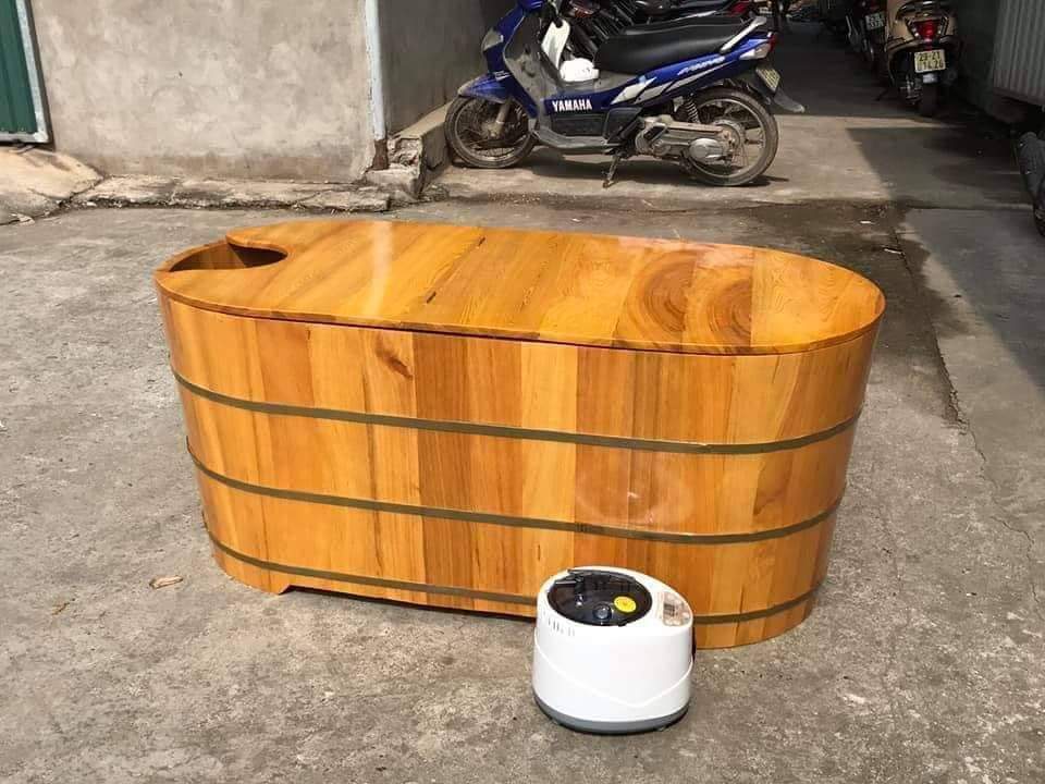 Hình ảnh cho tin tức Bồn tắm gỗ bao nhiêu tiền tại Trống Đăng Khoa