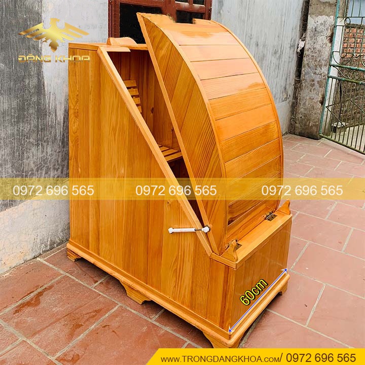 Hình ảnh cho tin tức Bồn tắm gỗ cabin xông hơi mini thông số chuẩn tại Hà Nội