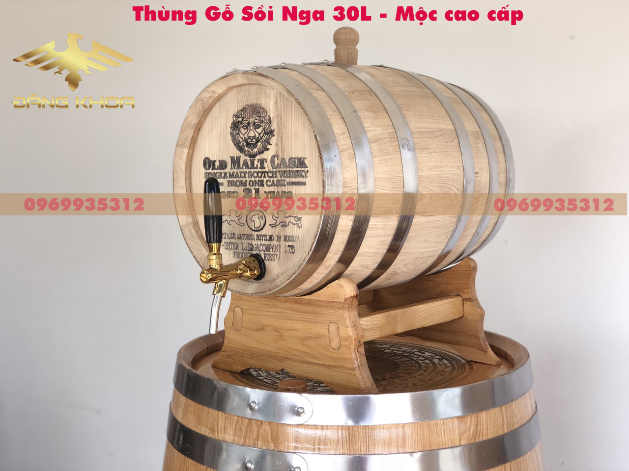 Hình ảnh cho tin tức Thùng gỗ sồi Nga 100l chất lượng, giá cả ưu đãi