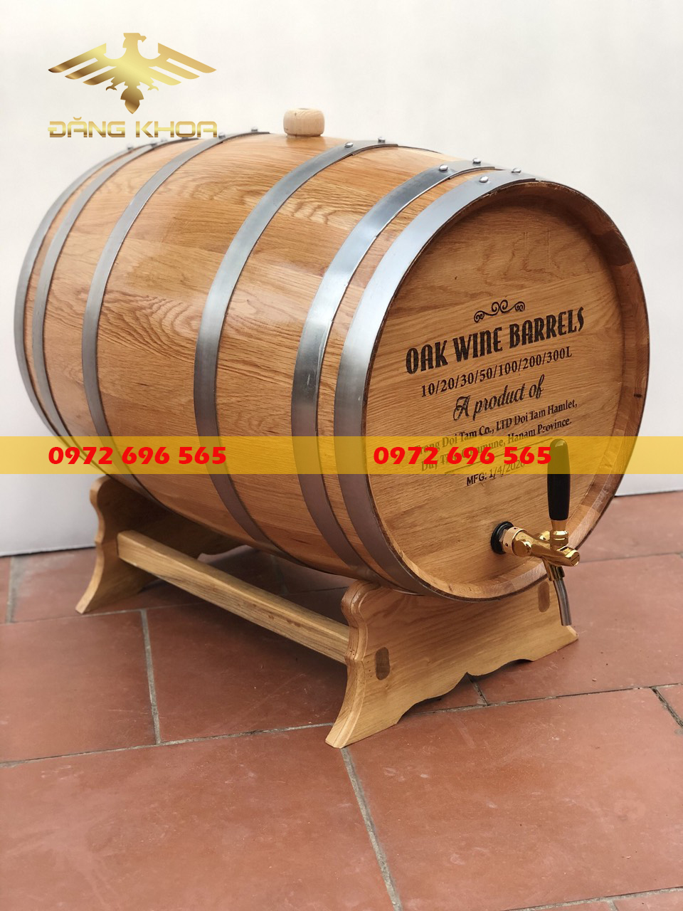 Hình ảnh cho tin tức Sản phẩm thùng gỗ sồi 20l tại Trống Đăng Khoa