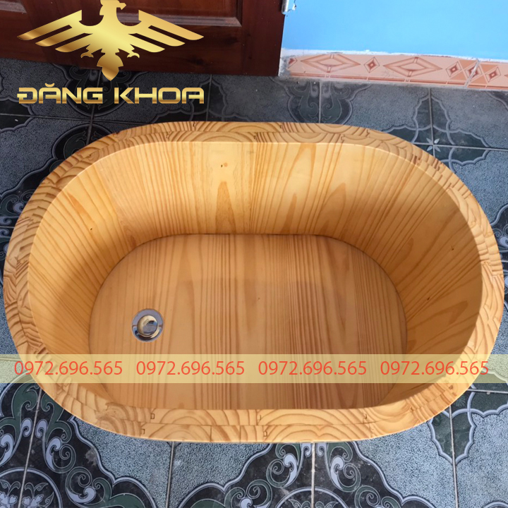 Bồn tắm gỗ mini đẹp tại Trống Đăng Khoa