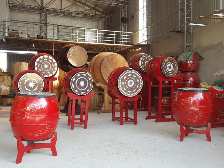 Hình ảnh cho tin tức Điểm qua dàn trống hội chất lượng tại Trống Đăng Khoa