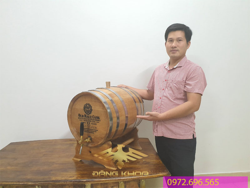 Giá thùng rượu gỗ sồi nhập khẩu 30L