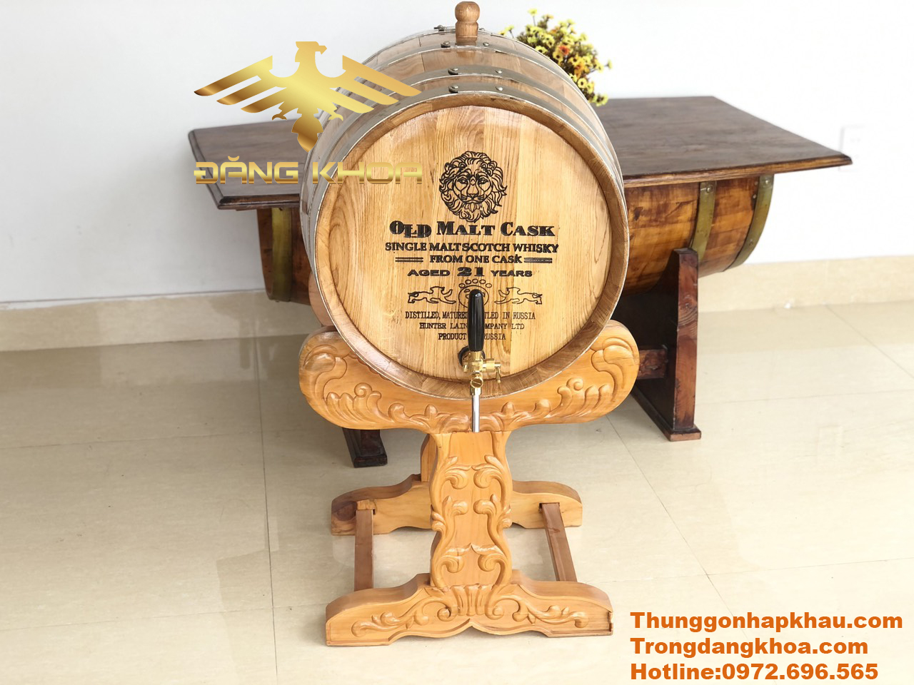 Thùng gỗ sồi đựng rượu vang giúp gia tăng hương vị 