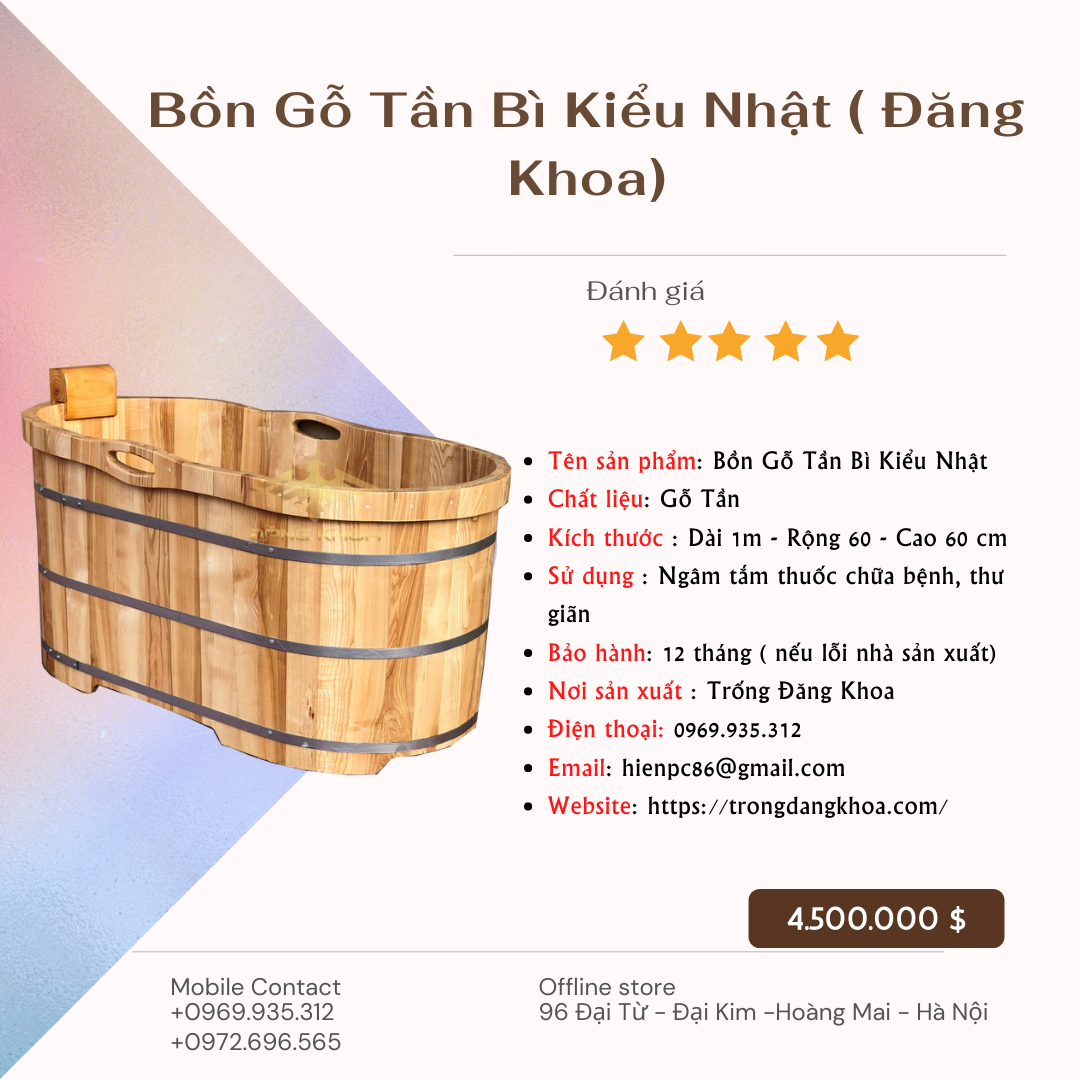 Hình ảnh cho tin tức Tại sao nên sở hữu bồn tắm gỗ xông hơi