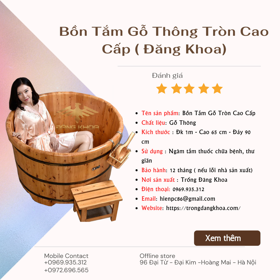 Kinh nghiệm lựa chọn bồn tắm gỗ Đà Nẵng