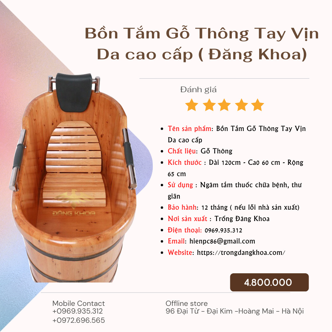 Hình ảnh cho tin tức Kinh nghiệm lựa chọn bồn tắm gỗ Đà Nẵng