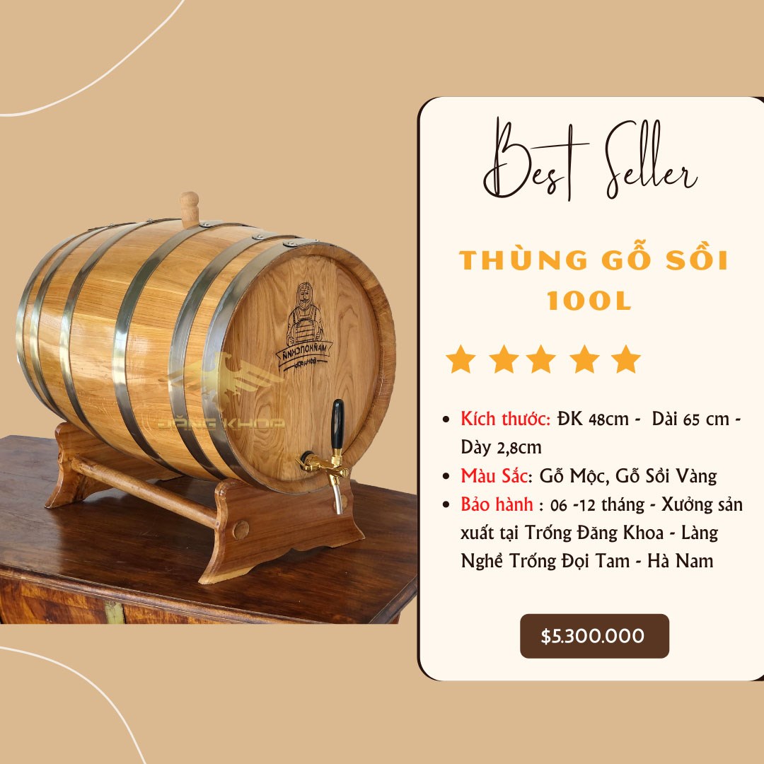 Hình ảnh cho tin tức Những mẫu thùng rượu gỗ sồi đẹp và sang trọng phù hợp dùng để làm tặng quà
