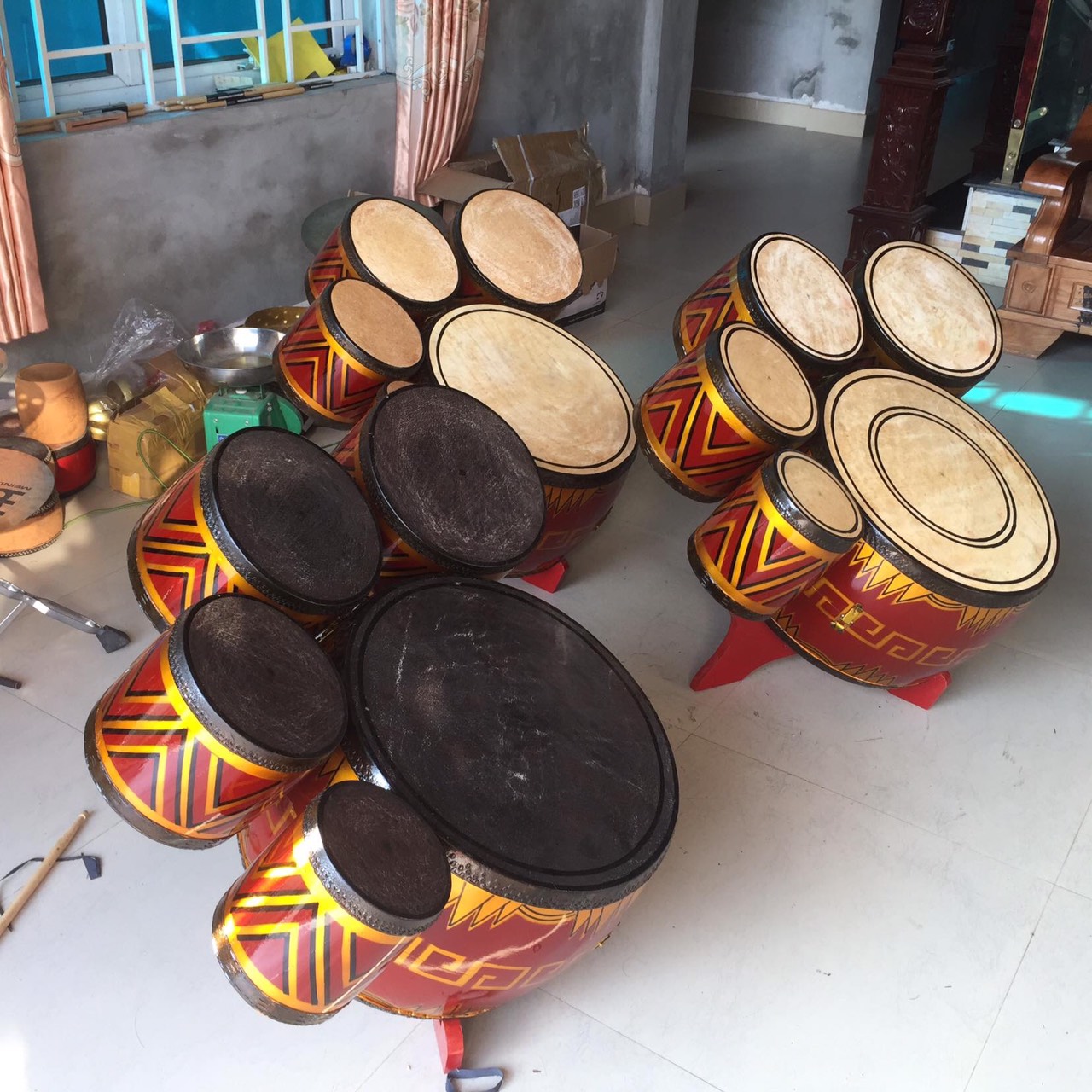 Hình ảnh cho tin tức Trống dàn hát văn – Cơ sở sản xuất trống gỗ Đăng Khoa