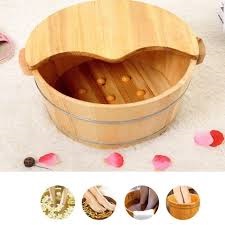 Hình ảnh cho tin tức Tính năng ưu việt của chậu gỗ ngâm chân massage có nắp đậy