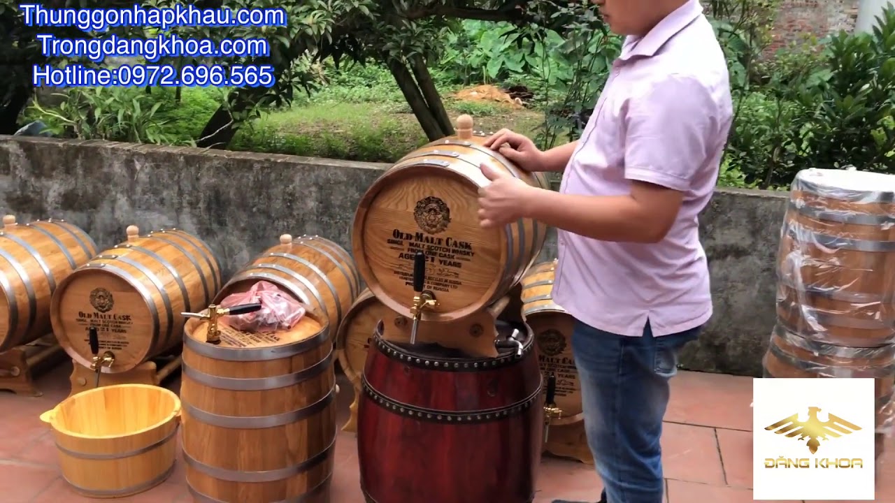 Mua thùng rượu gỗ sồi Hà Nội với giá rẻ nhất